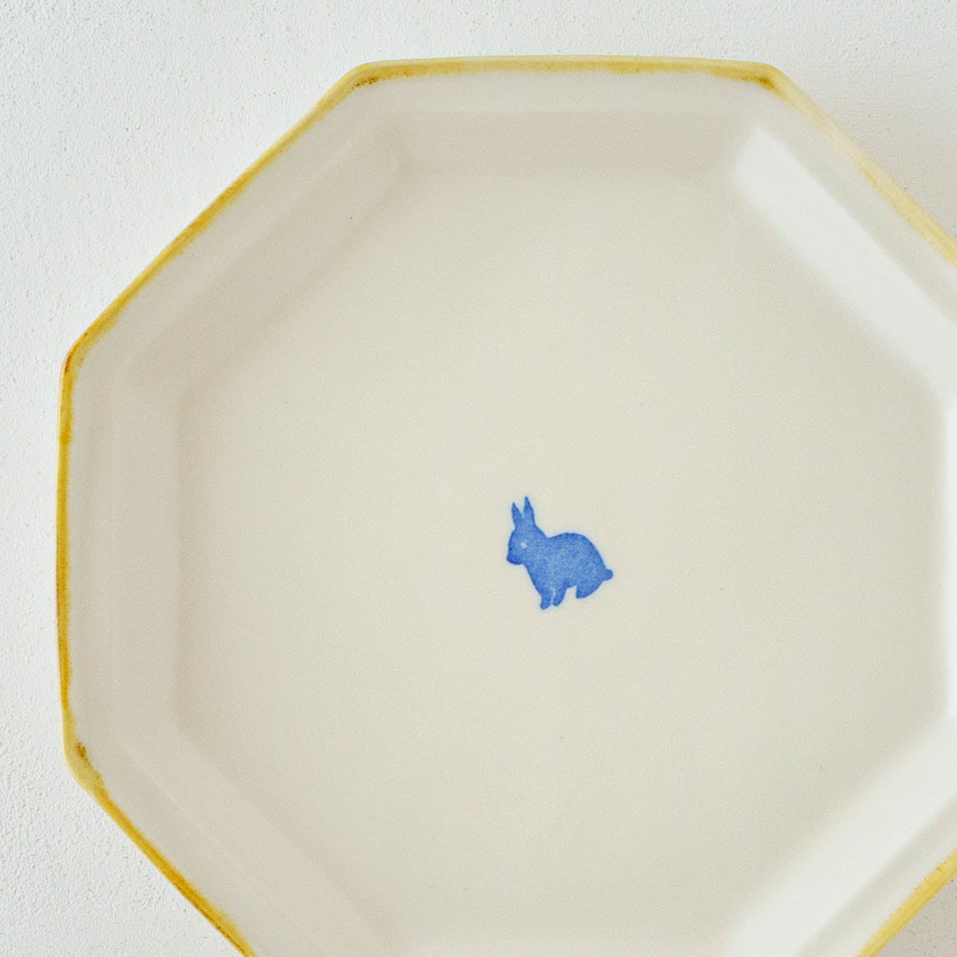 八角プレート　大　うさぎ｜原村俊之