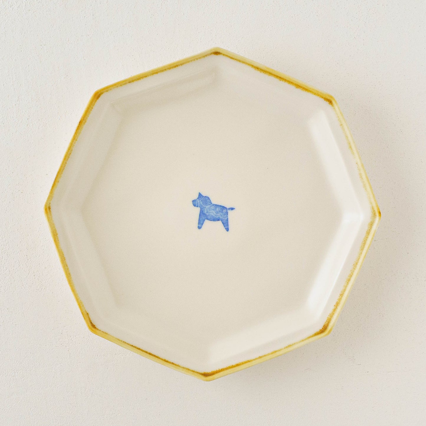 八角プレート　大　うま｜原村俊之