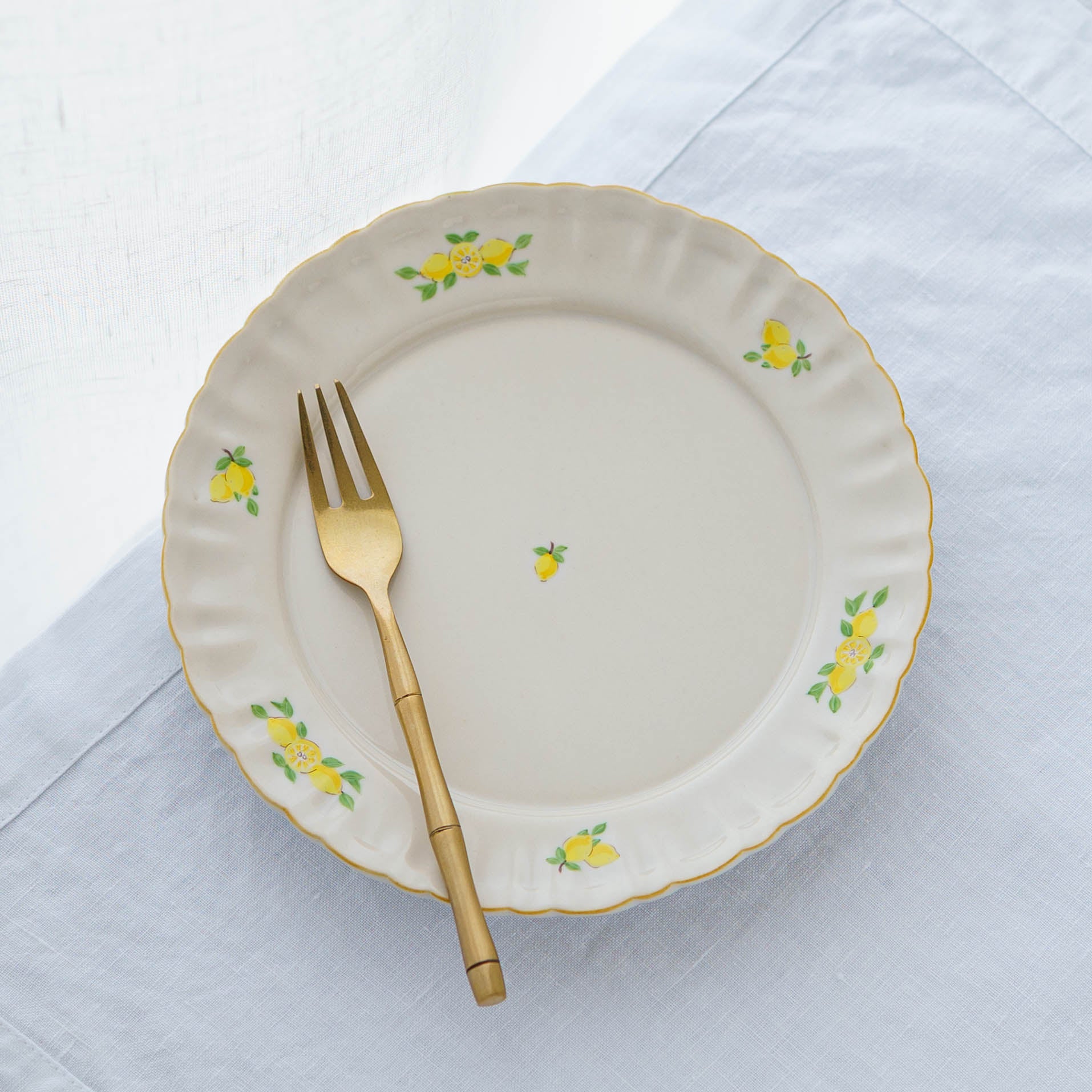 陶芸作家 阿部慎太朗 マーガレットリム皿6寸 檸檬｜窯元、作家ものの