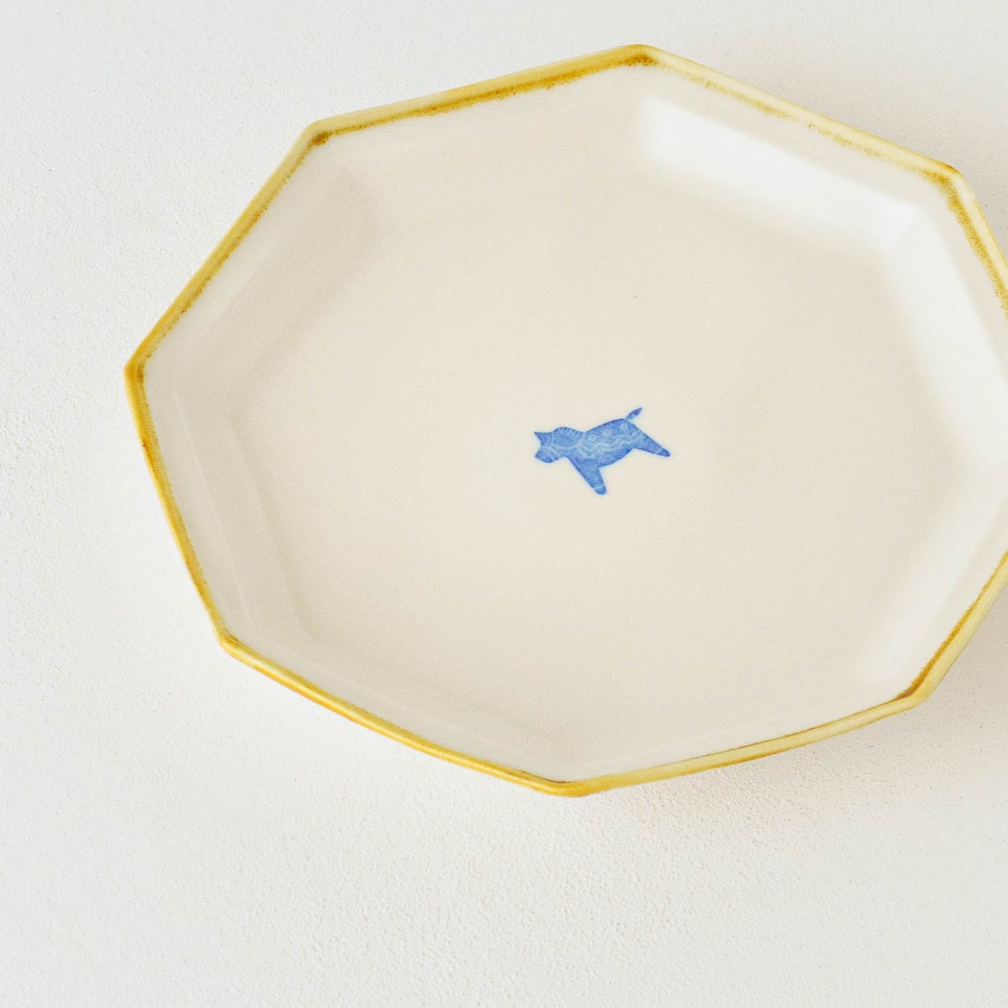 八角プレート　大　うま｜原村俊之