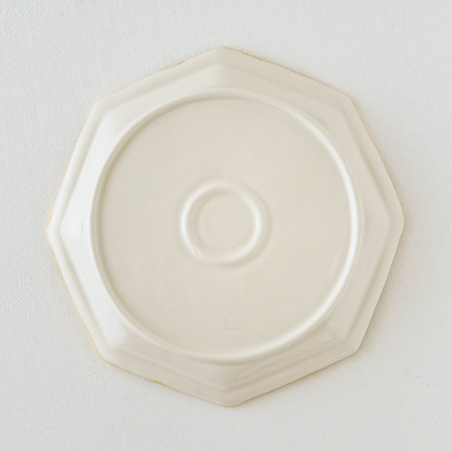 八角プレート　大　くま｜原村俊之