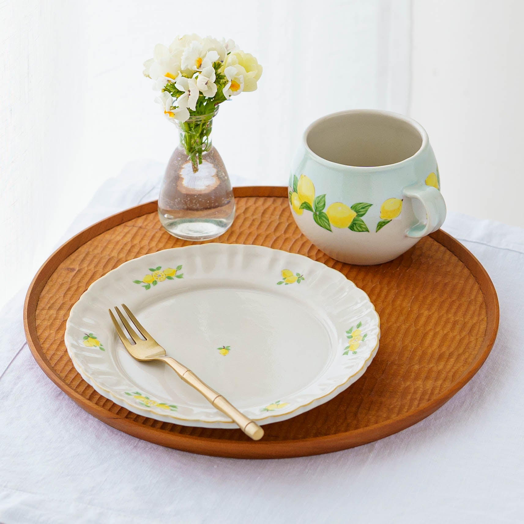 陶芸作家 阿部慎太朗 マーガレットリム皿6寸 檸檬｜窯元、作家ものの