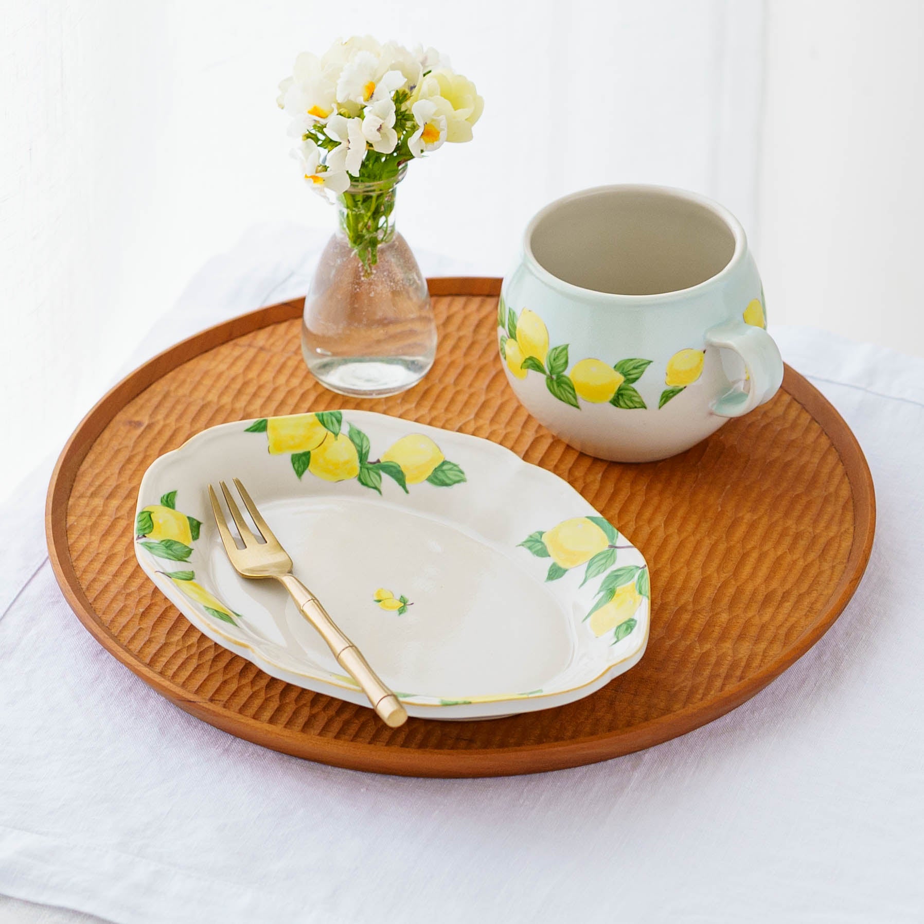 阿部慎太朗　花形オーバル深皿　檸檬レモン 陶芸作家 阿部慎太朗 花形深皿オーバルS 檸檬｜窯元、作家もののうつわ