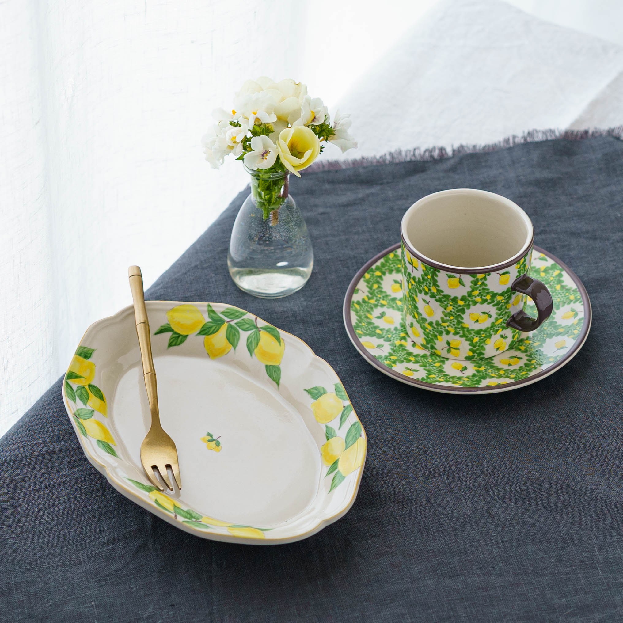 陶芸作家 阿部慎太朗 花形深皿オーバルS 檸檬｜窯元、作家もののうつわ