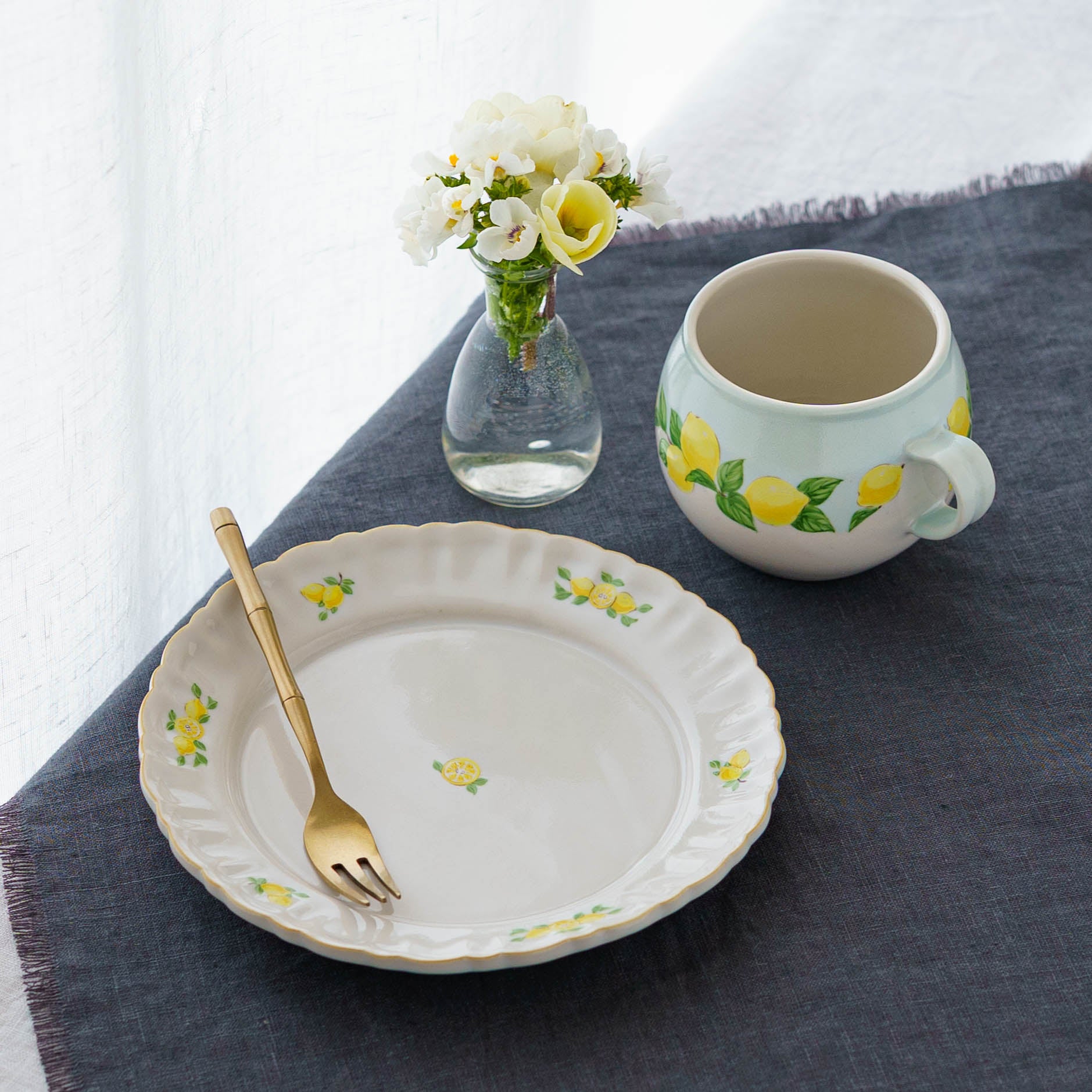 陶芸作家 阿部慎太朗 ラテマグS 檸檬 バイカラー｜窯元、作家ものの