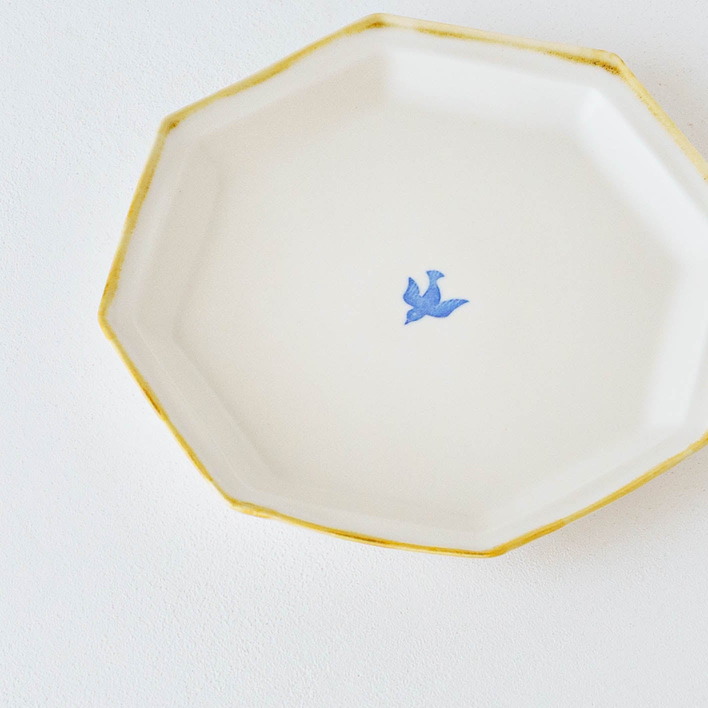 八角プレート　大　とり｜原村俊之