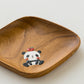 Small plate panda Square |  Kie - zakka 