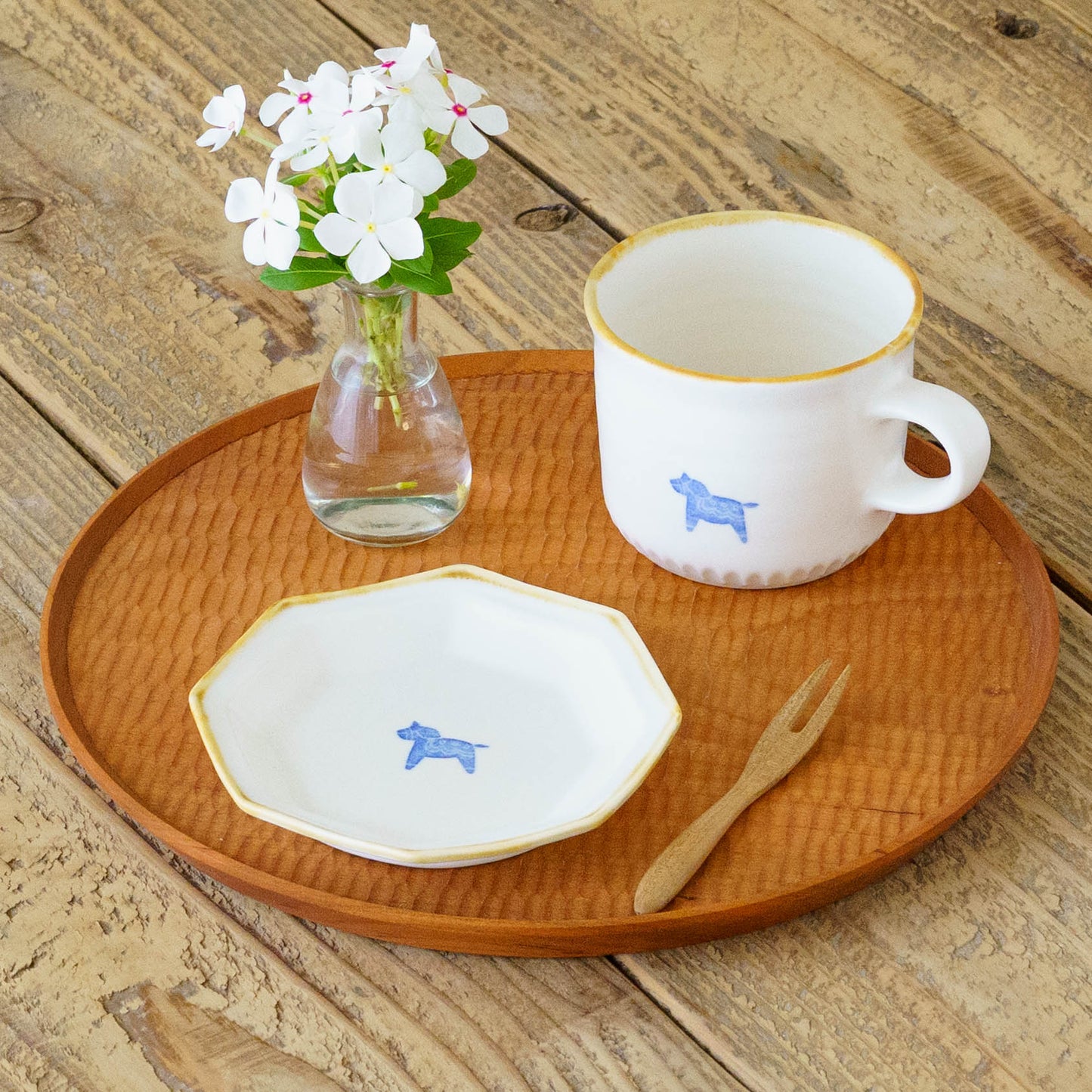 八角小皿　うま｜原村俊之