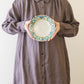 17cm rimmed plate flowers | Satsukigama