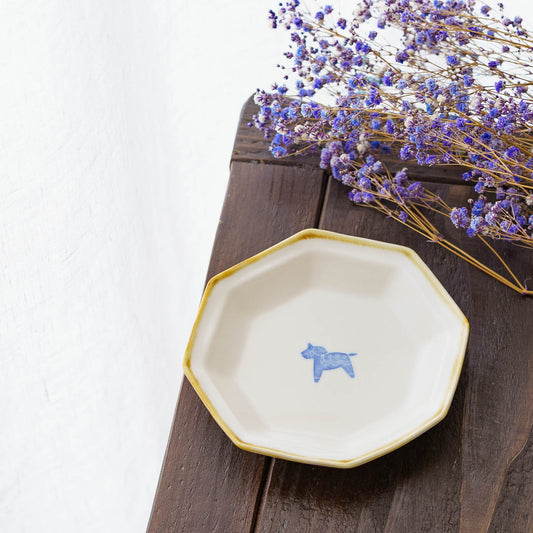 八角小皿　うま｜原村俊之