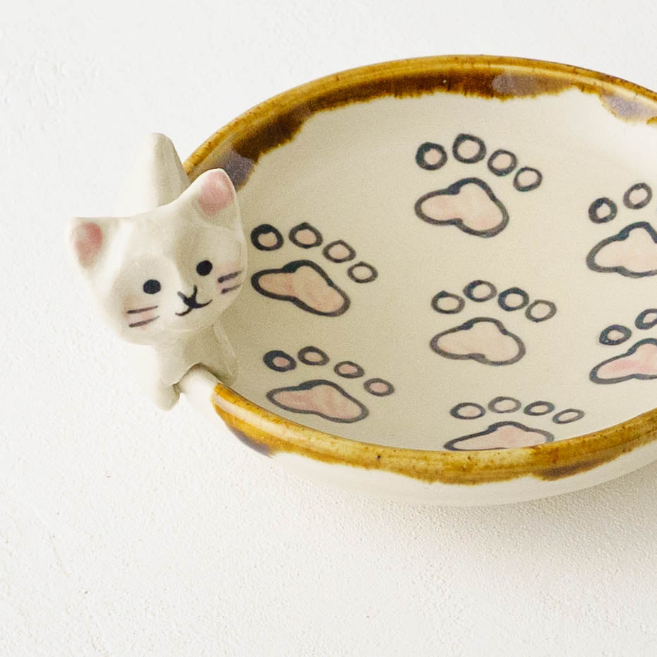 ねこ x にくきゅう　小皿｜梶田慶