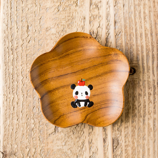 Small plate panda Flower |  Kie - zakka 