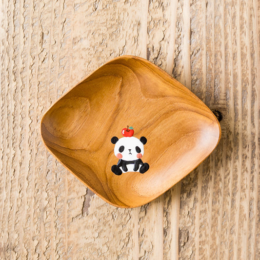 Small plate panda Square |  Kie - zakka 