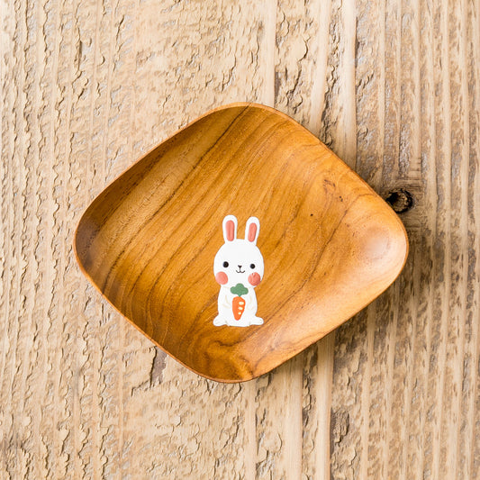 Small plate rabbit Square |  Kie - zakka 