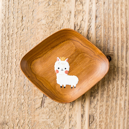 Small plate alpaca Square |  Kie - zakka 