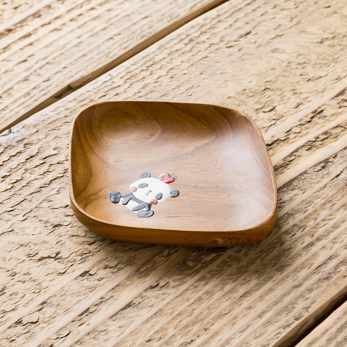 Small plate panda Square |  Kie - zakka 