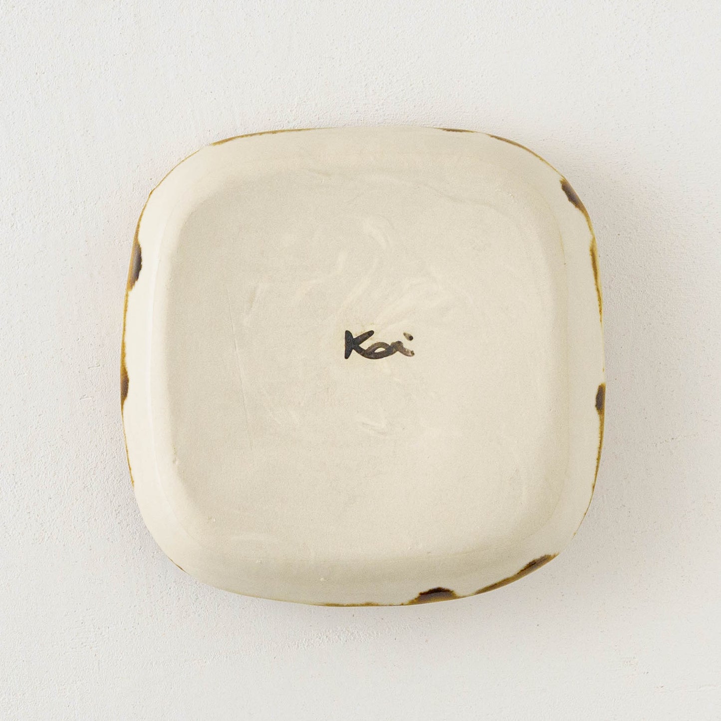 ねこ x くだもの　四角皿｜梶田慶