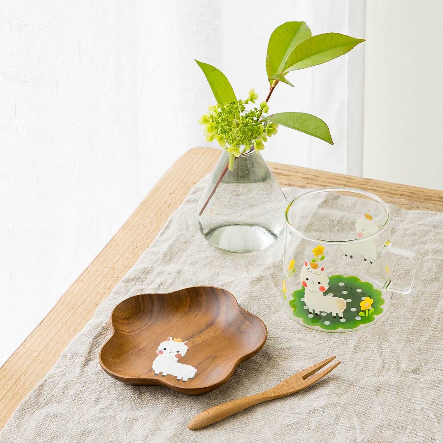 Small Flower plate Alpaca Flower |  Kie - zakka 