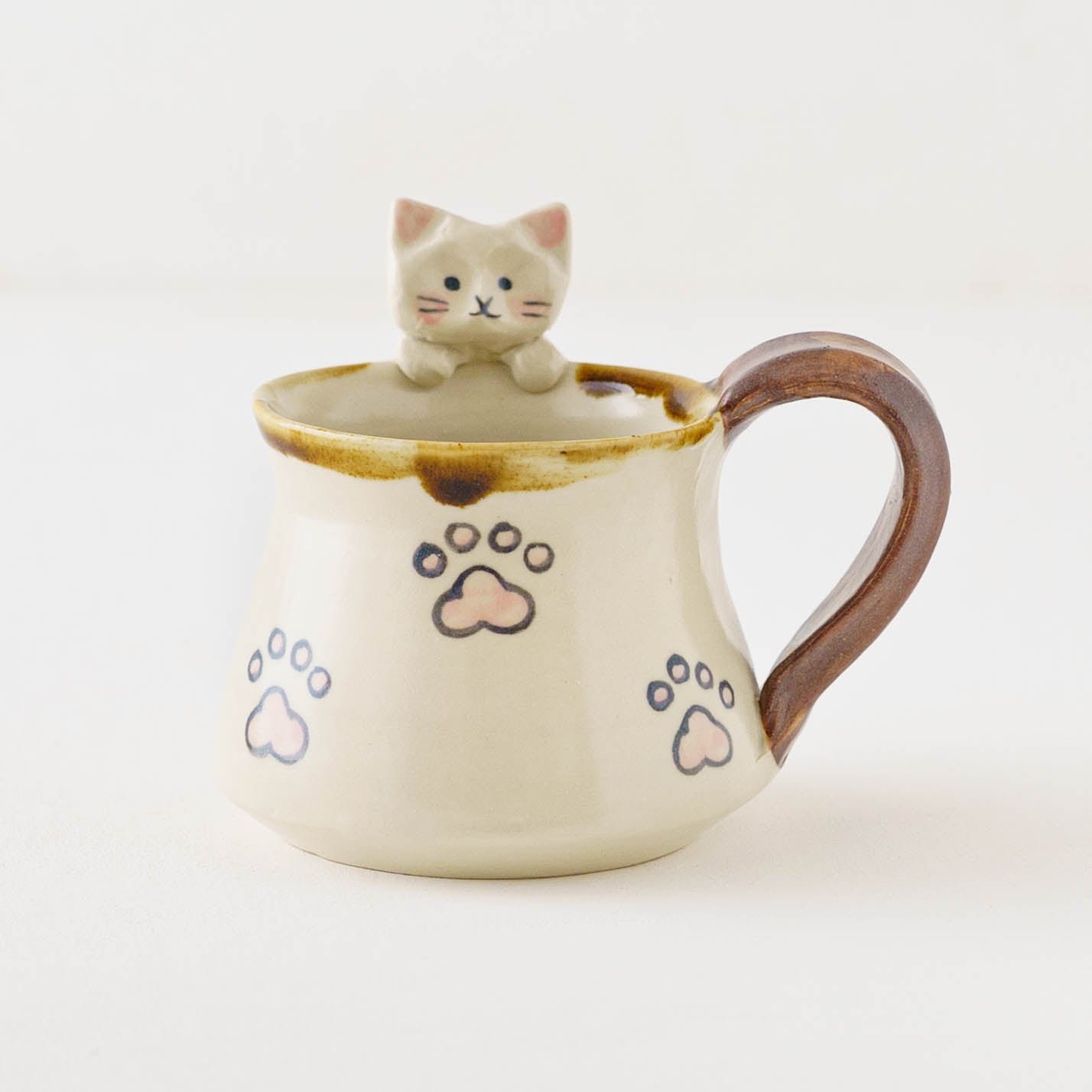 陶芸作家 梶田慶 ねこ にくきゅう マグ｜窯元、作家もののうつわ通販