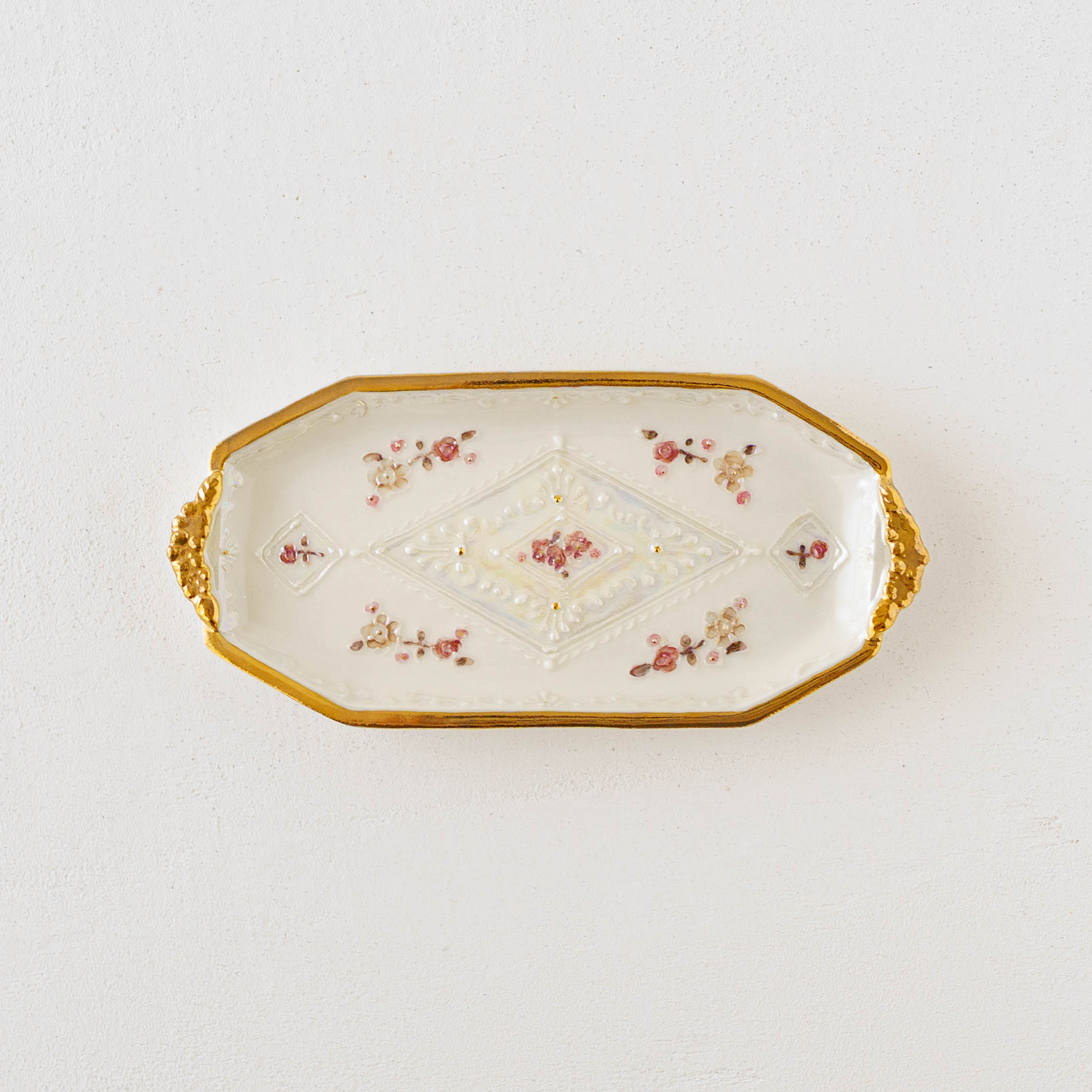 陶芸作家 planpo フラワートレイ シックルージュ｜作家ものの