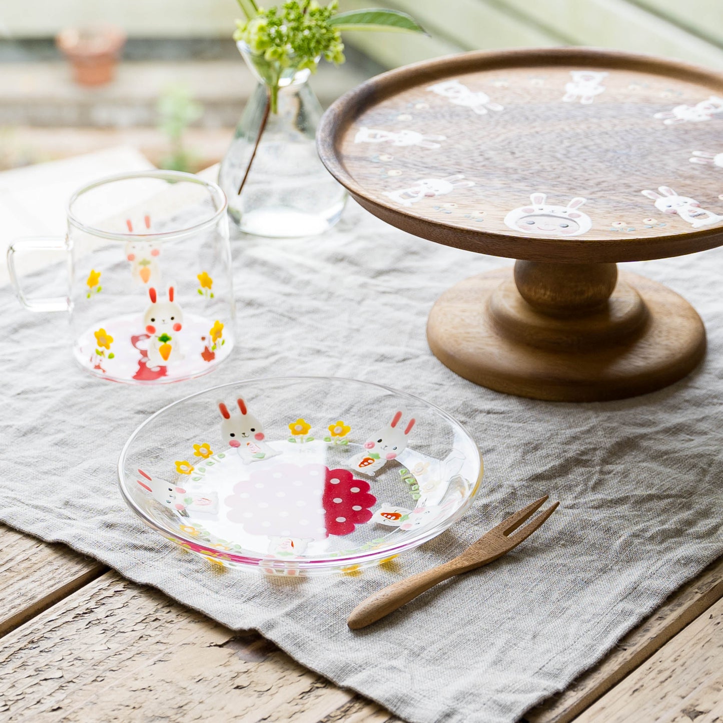 Cake plate rabbit |  Kie - zakka 