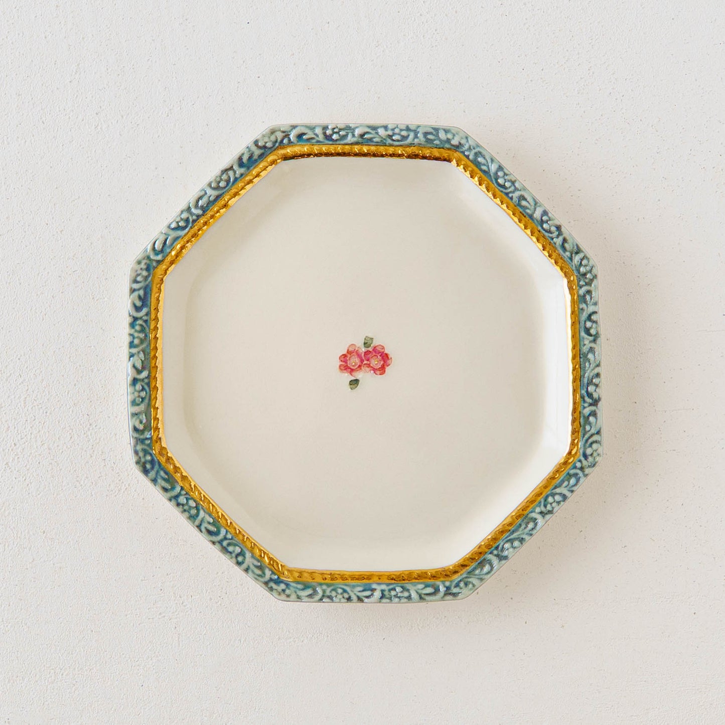 オクタゴンプレート　カメリアブルー｜planpo