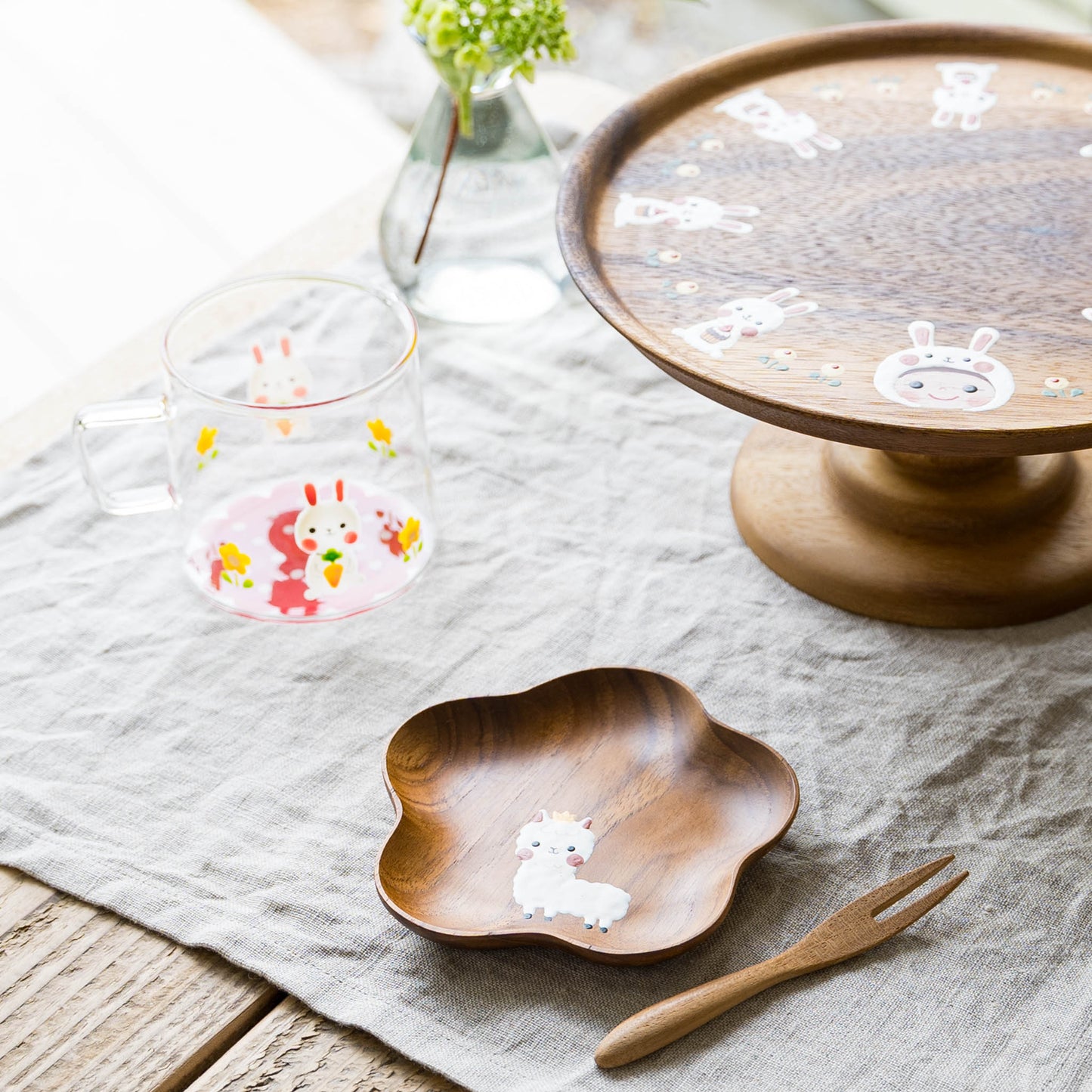 Small Flower plate Alpaca Flower |  Kie - zakka 