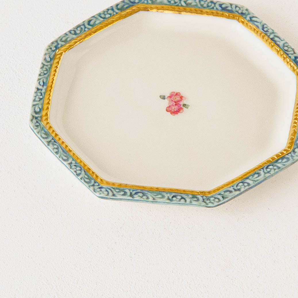 オクタゴンプレート　カメリアブルー｜planpo