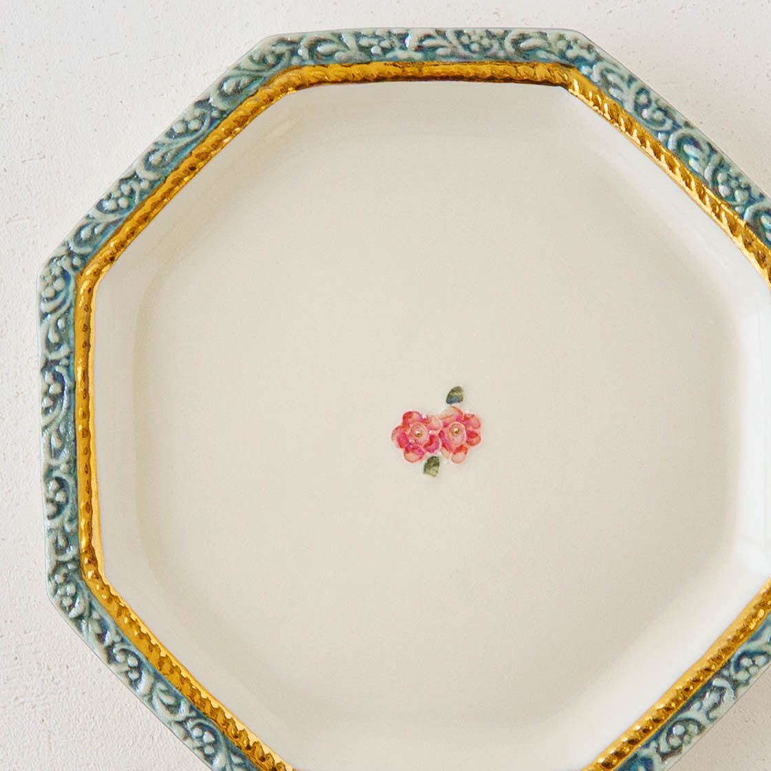 オクタゴンプレート　カメリアブルー｜planpo