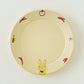 Rimmed round plate rabbitt |  Aki Ota