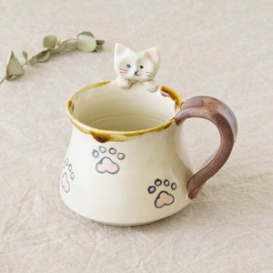 陶芸作家 梶田慶 ねこ にくきゅう マグ｜窯元、作家もののうつわ通販