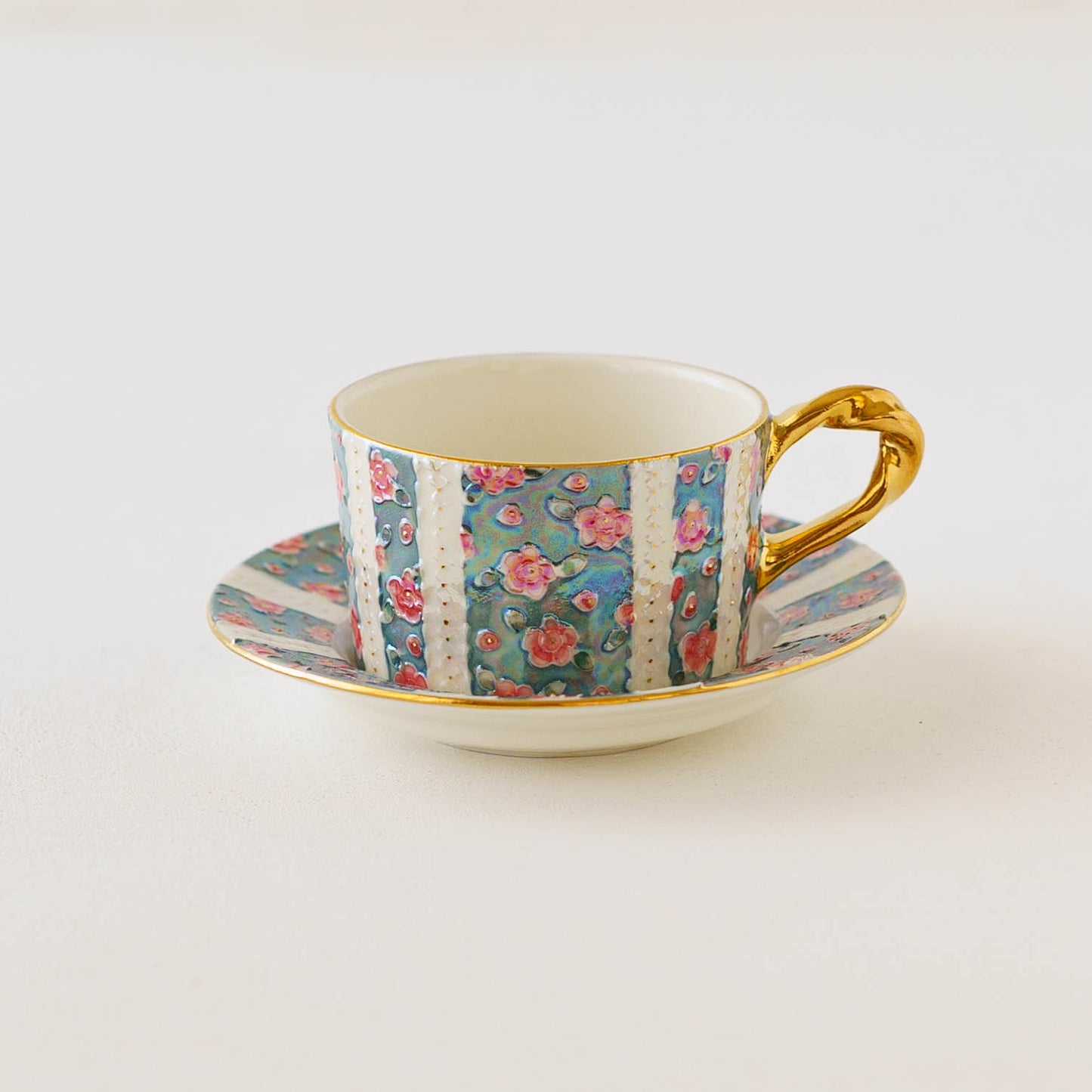 Demitasse cup and saucer camellia blue | planpo