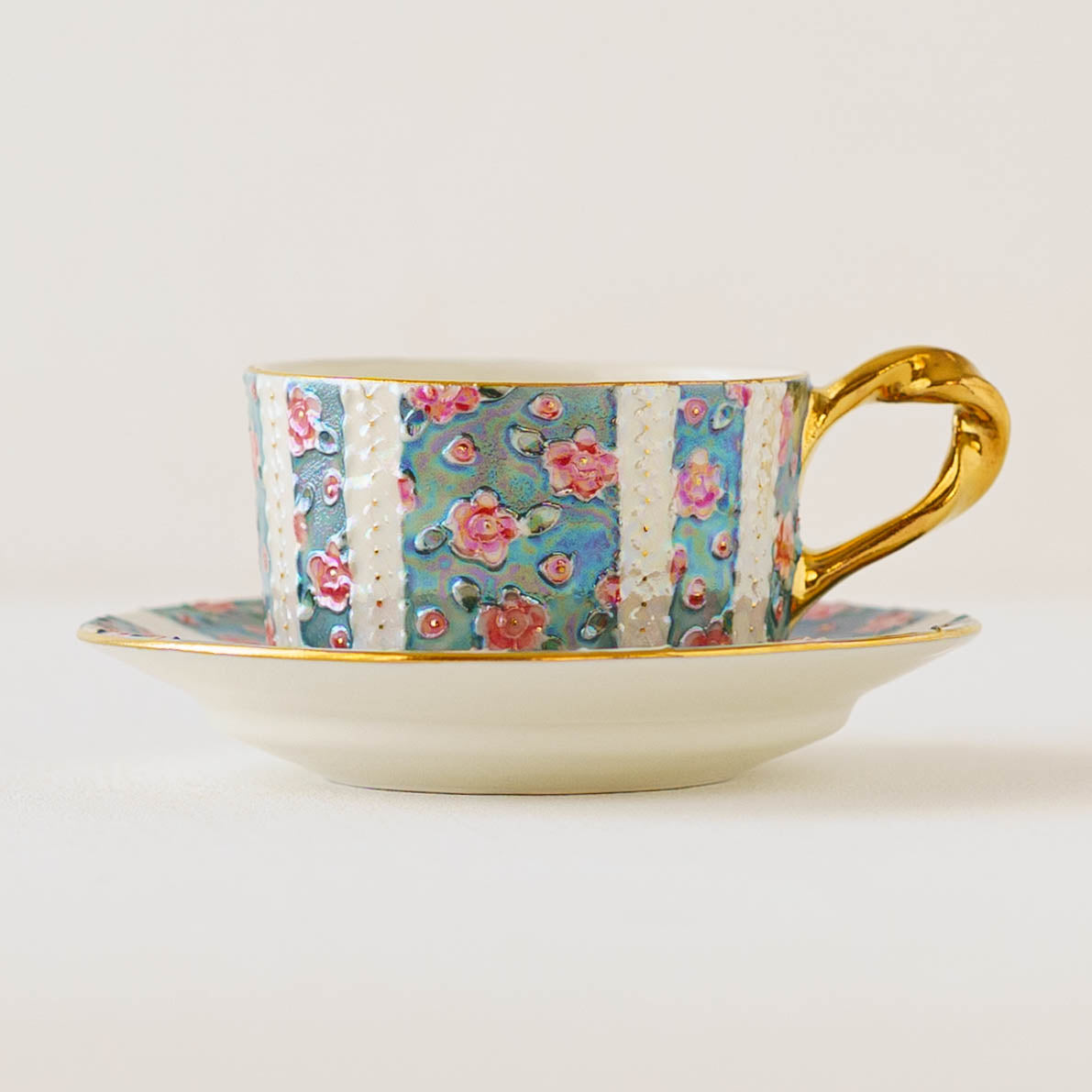 Demitasse cup and saucer camellia blue | planpo