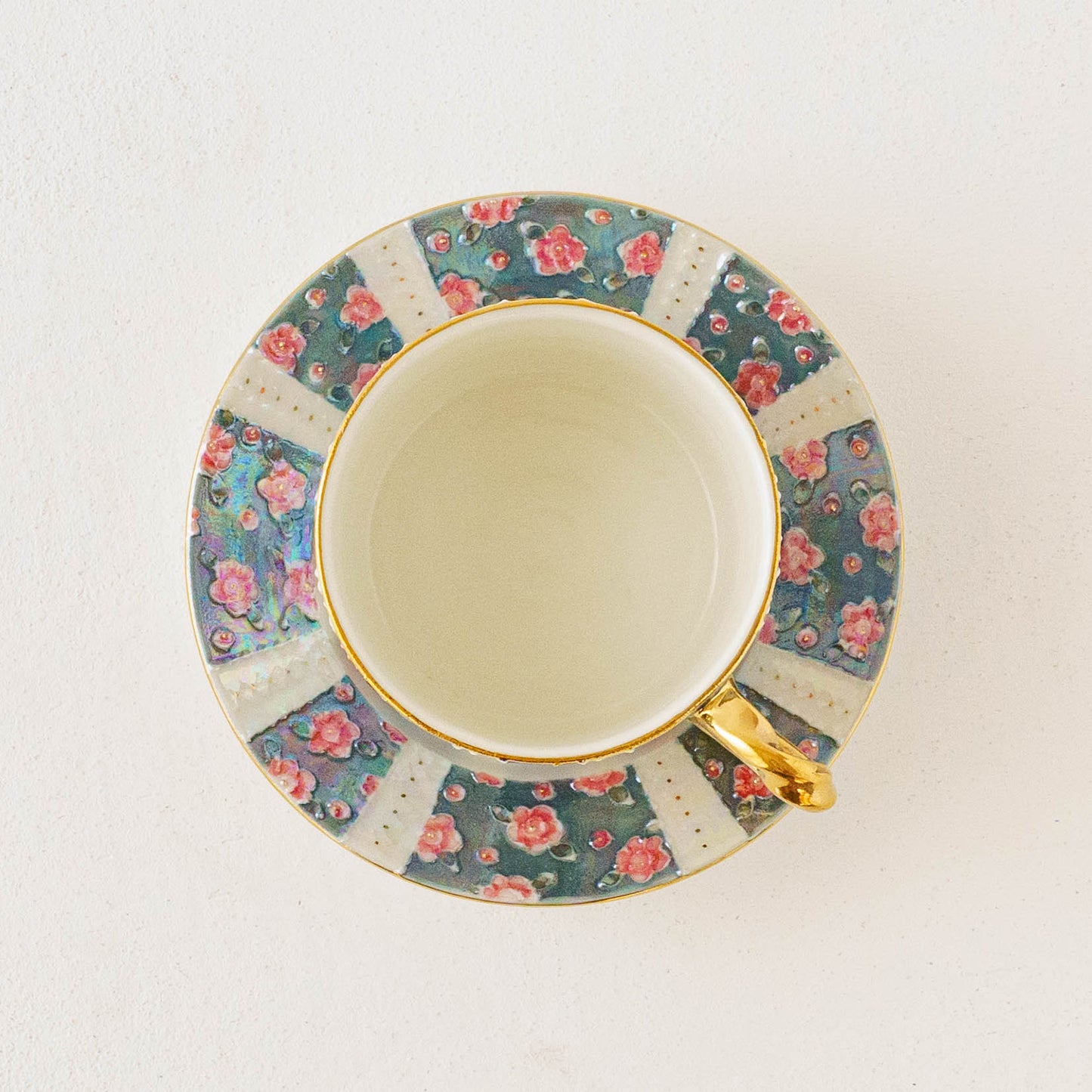 Demitasse cup and saucer camellia blue | planpo