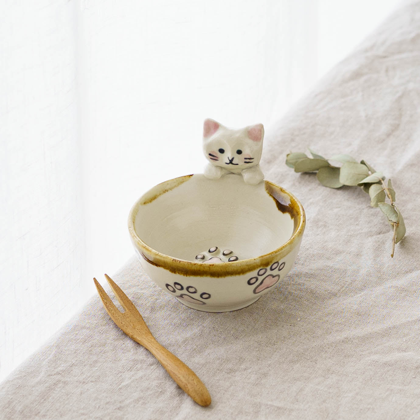 ねこ x にくきゅう　ぐい呑み｜梶田慶