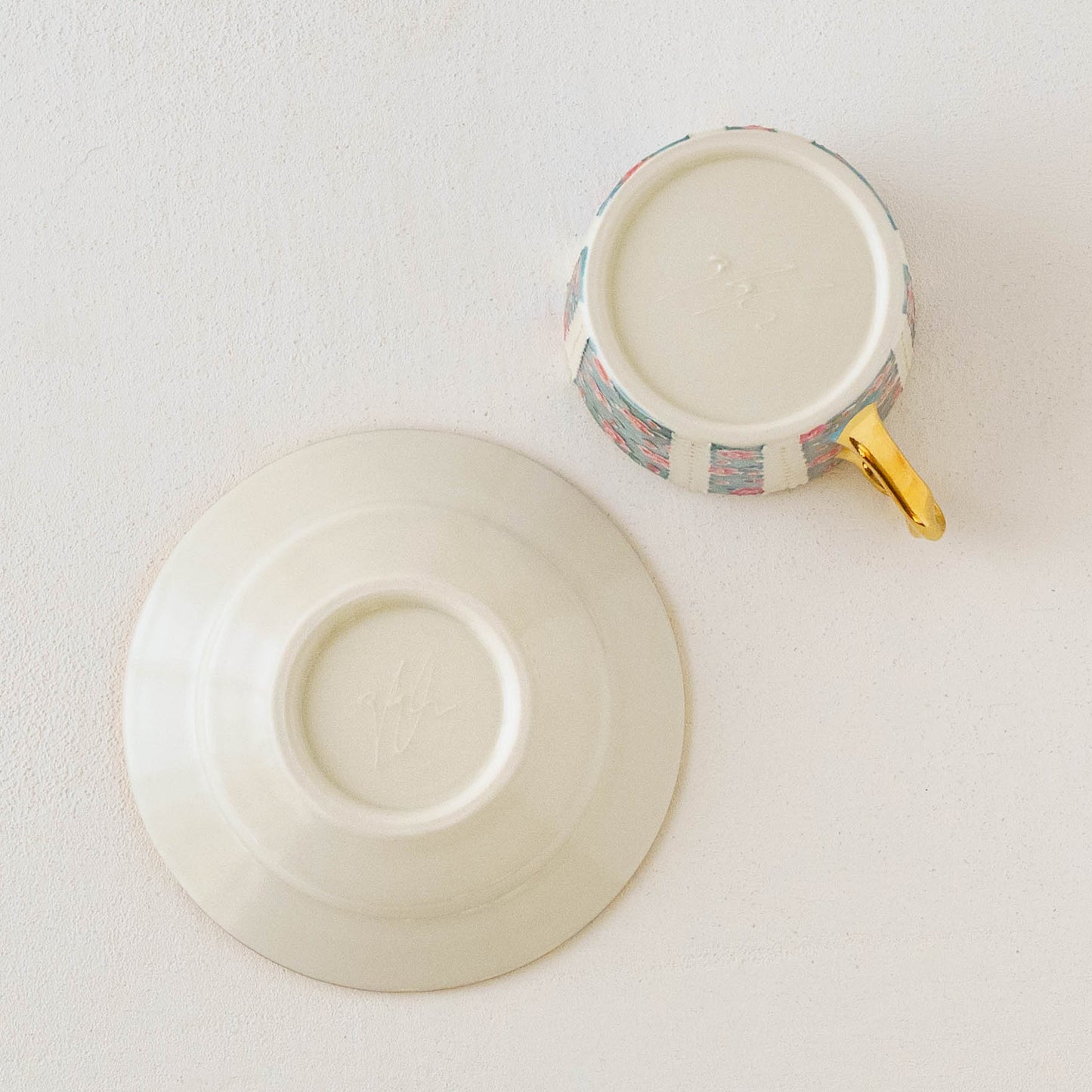 Demitasse cup and saucer camellia blue | planpo