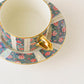 Demitasse cup and saucer camellia blue | planpo