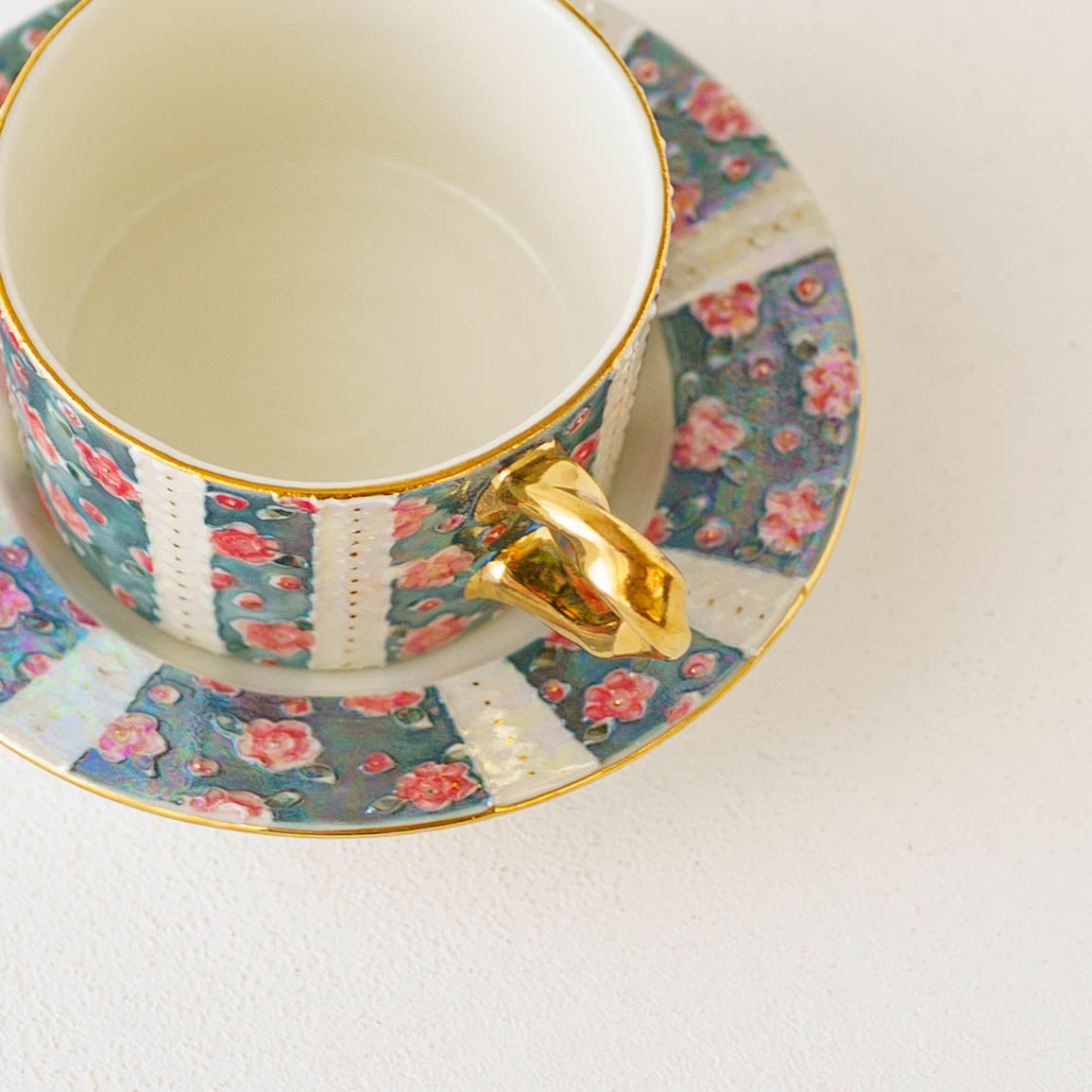 Demitasse cup and saucer camellia blue | planpo