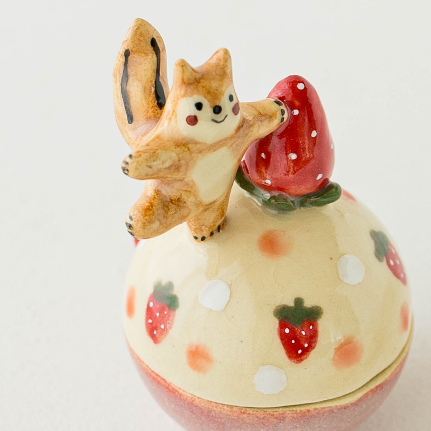 Accessory Case Squirrel and Strawberry｜Katsuko Kondo