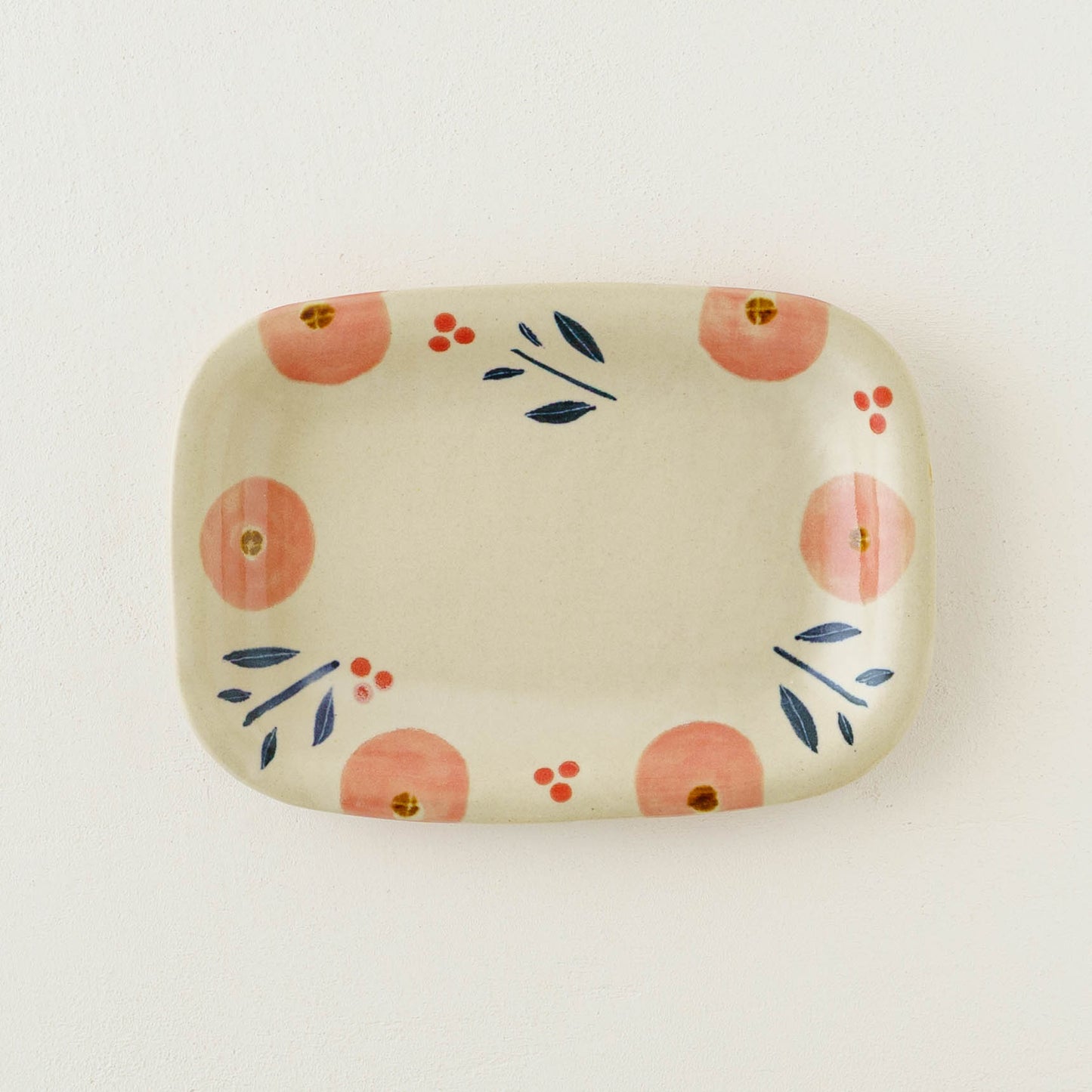Liberty Square plate Pink | Kumiko Ishikawa