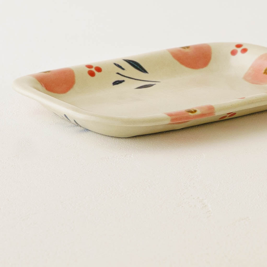 Liberty Square plate Pink | Kumiko Ishikawa