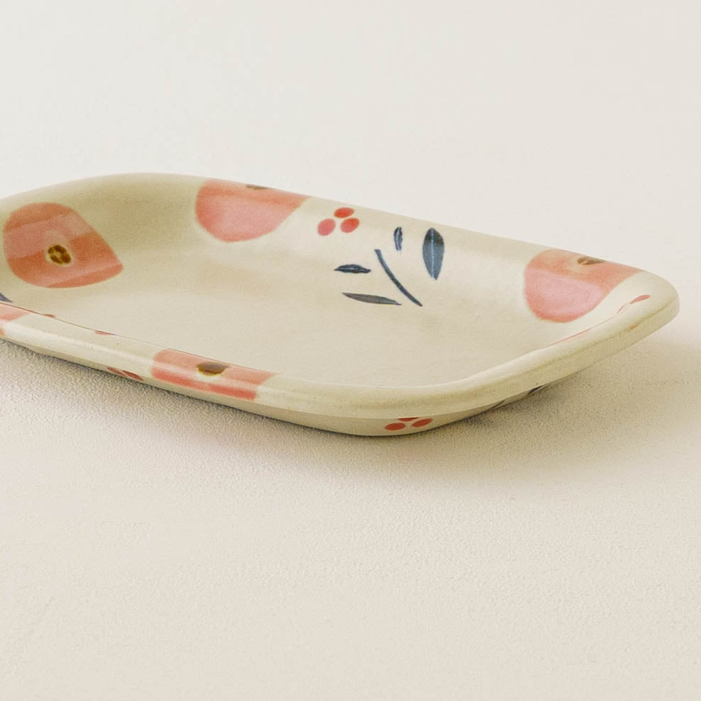 Liberty Square plate Pink | Kumiko Ishikawa