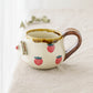 Strawberry round mug｜Kei Kajita