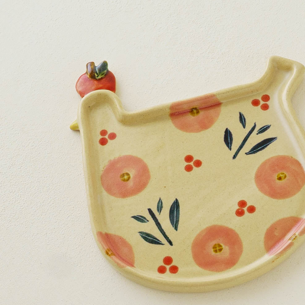 Liberty Bird Plate Pink | Kumiko Ishikawa