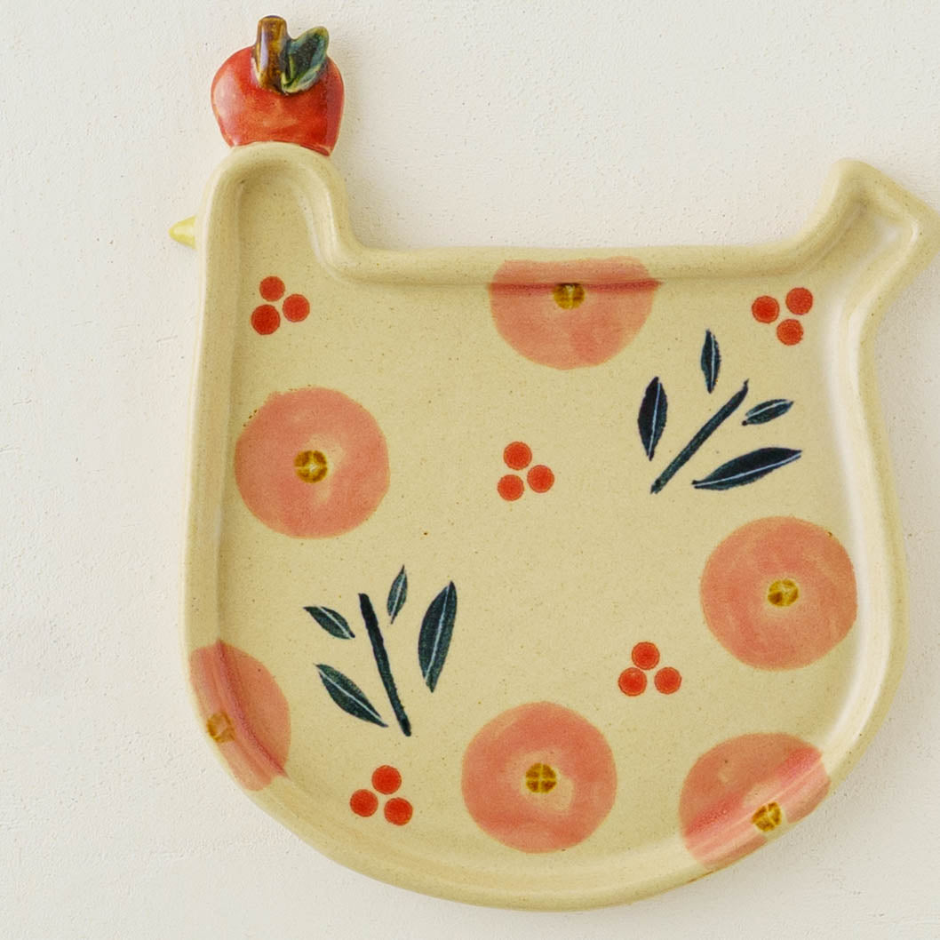 Liberty Bird Plate Pink | Kumiko Ishikawa