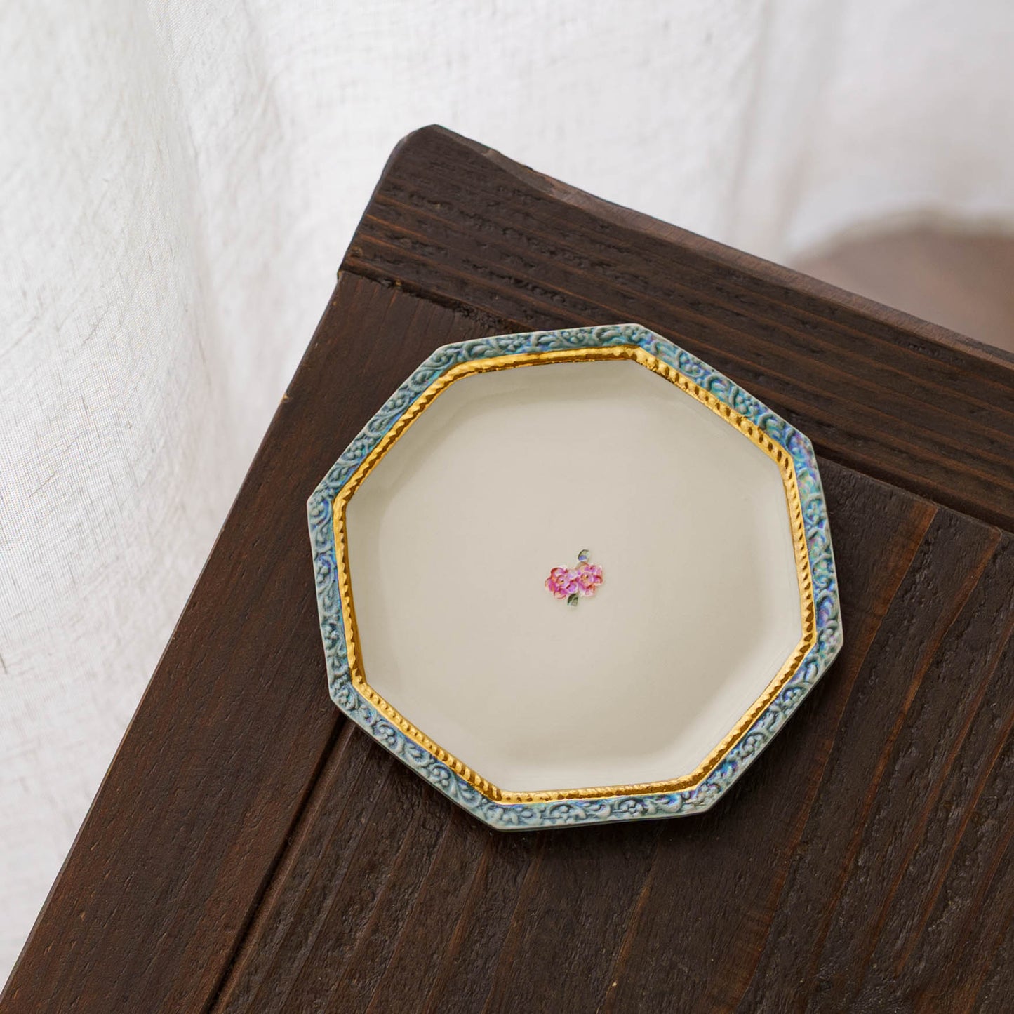 オクタゴンプレート　カメリアブルー｜planpo