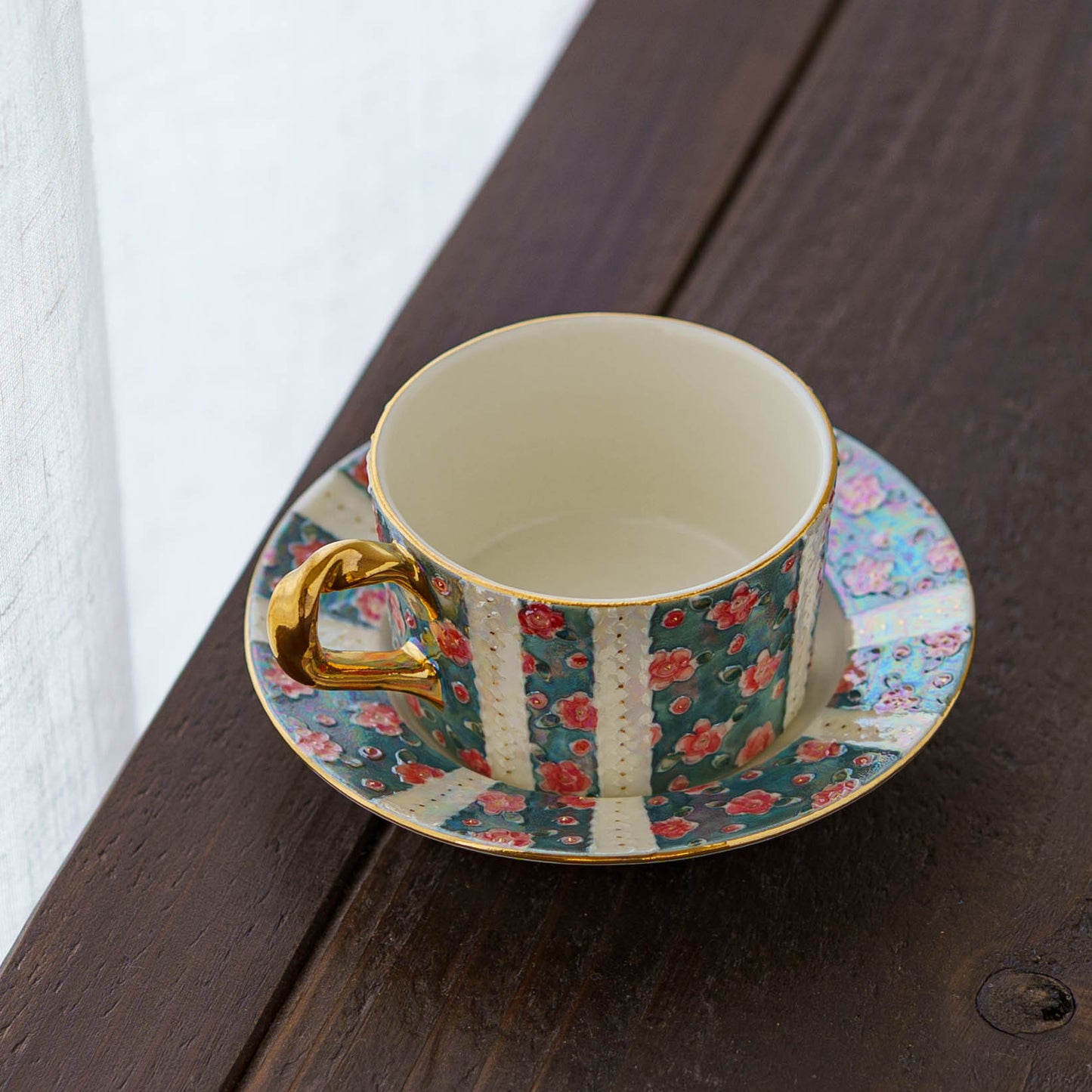 Demitasse cup and saucer camellia blue | planpo