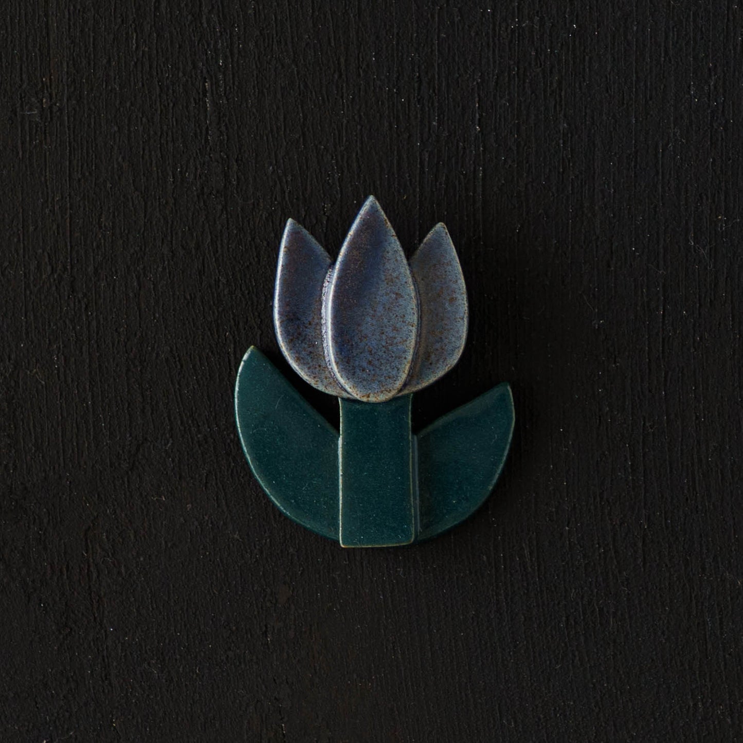 Flower chopstick rest Tulip white｜Michi Tsujimoto