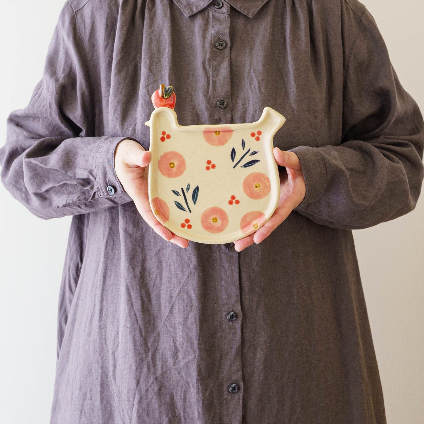 Liberty Bird Plate Pink | Kumiko Ishikawa