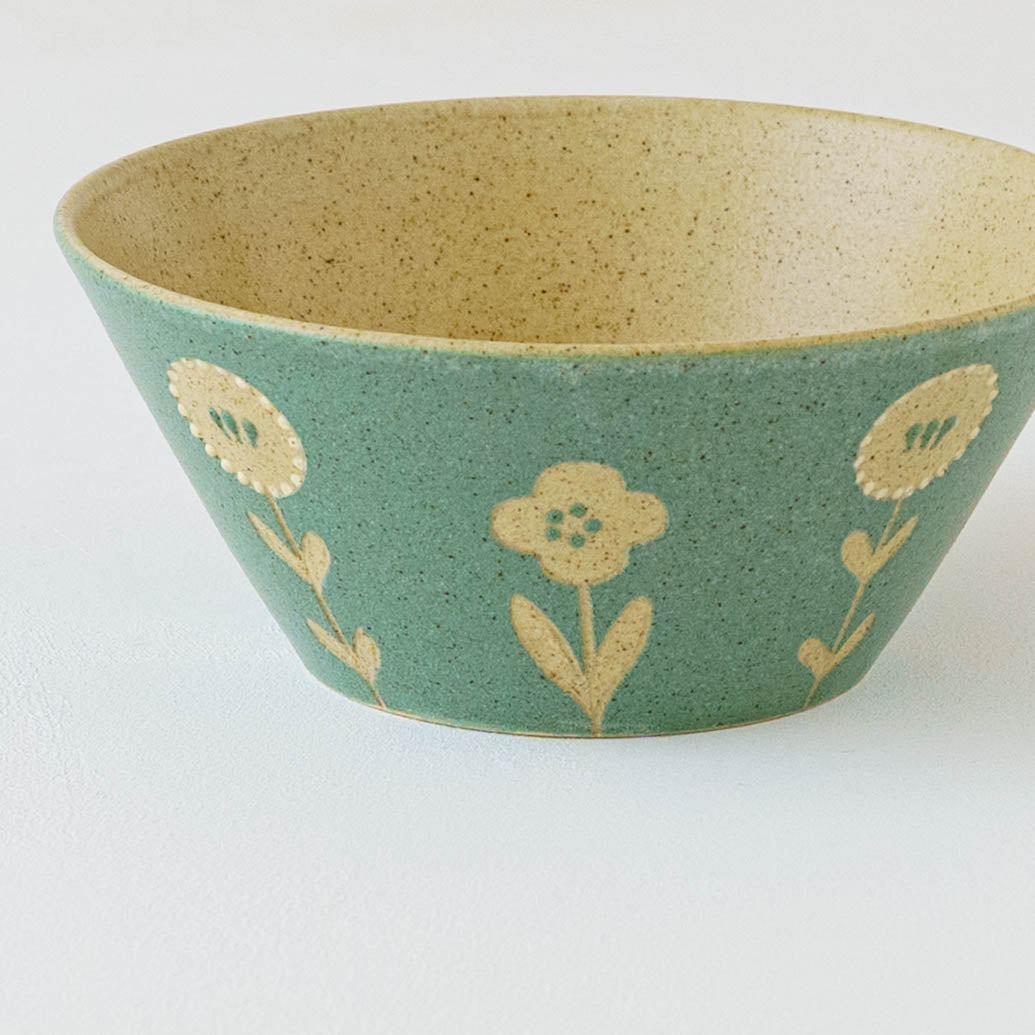 Bowl 160mm penguin green | Kokeiro Kobo